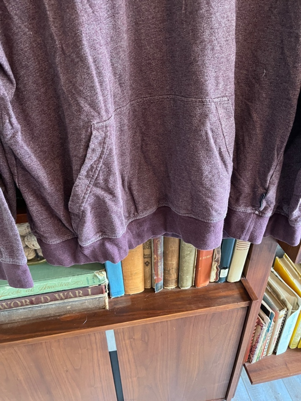 Patagonia Men's Maroon Crewneck Pullover with Multicolor Logo - Picture 4 of 5